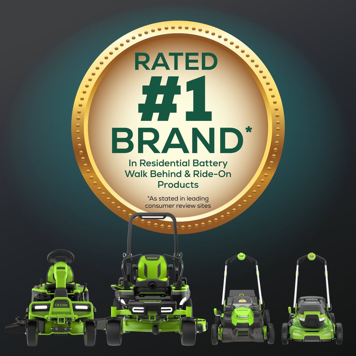 60V 30" CrossoverT Riding Lawn Tractor 3PC Combo Kit, Two 8.0 Ah Batteries, Two 4.0 Ah Batteries, One 2.5 Ah Battery and Two Chargers Greenworks