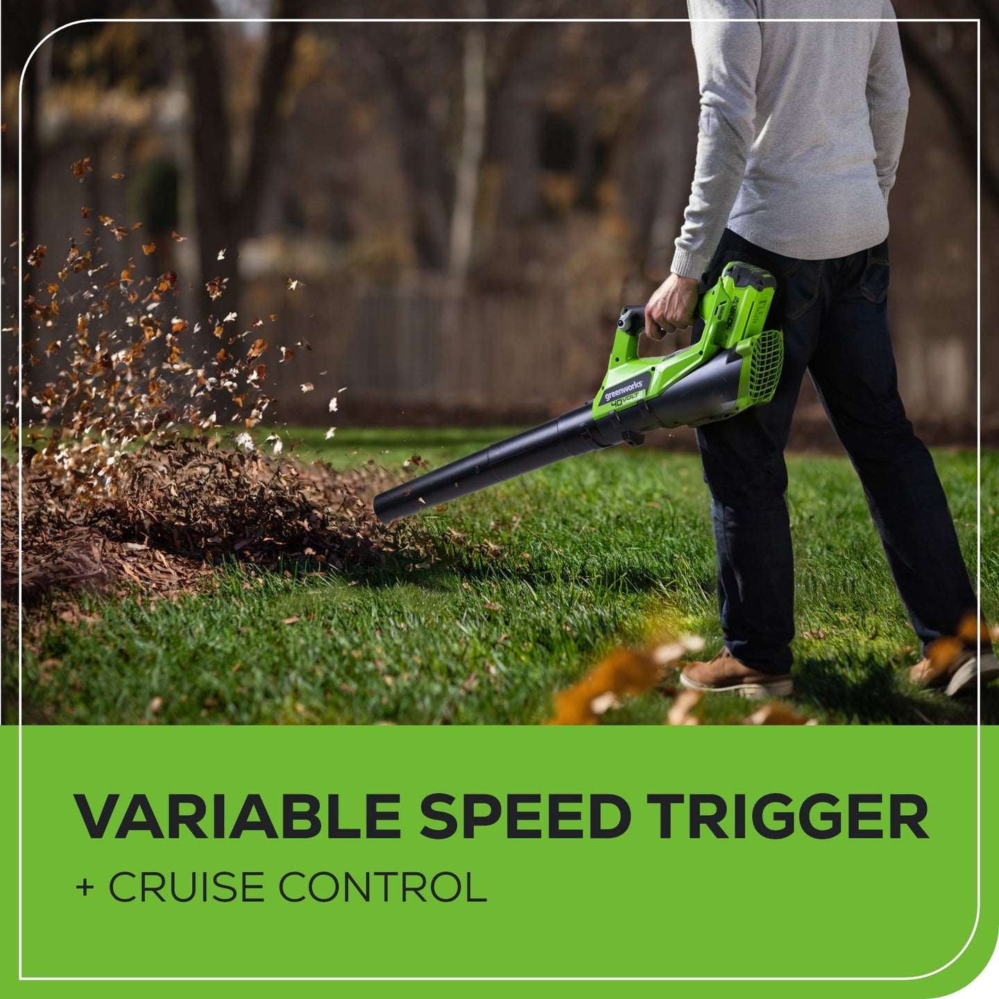40V 12" Cordless String Trimmer and Leaf Blower Combo Kit w/ 2.0Ah Battery & Charger greenworkstools