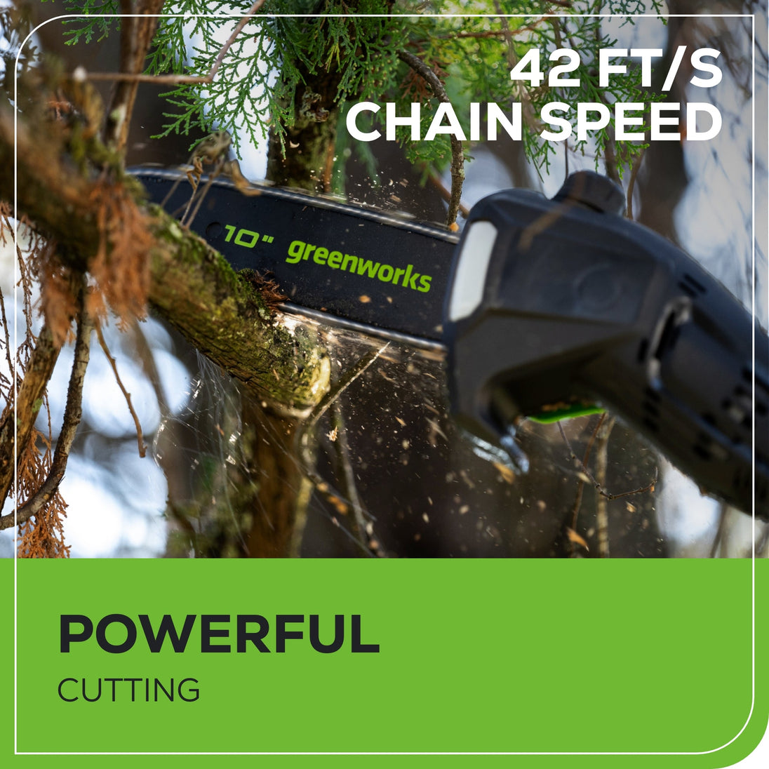 60V 18" Cordless Battery 2.0 kW Chainsaw and 10" Pole Saw Combo Kit: 4.0 Ah Battery and Charger greenworkstools