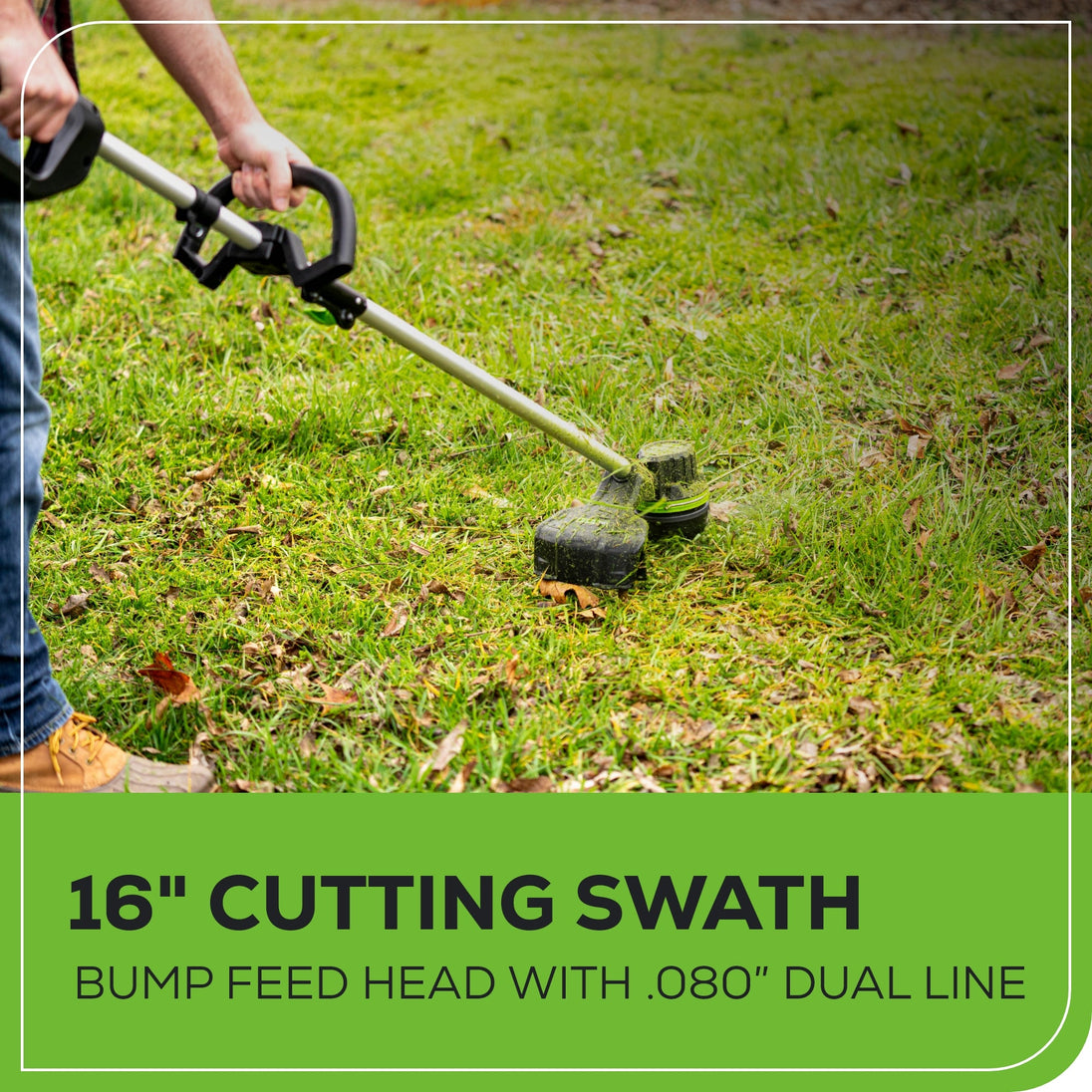 Pro 80V 16" Brushless String Trimmer & 500CFM Leaf Blower Combo w/ 2.0 Ah Battery & Charger greenworkstools