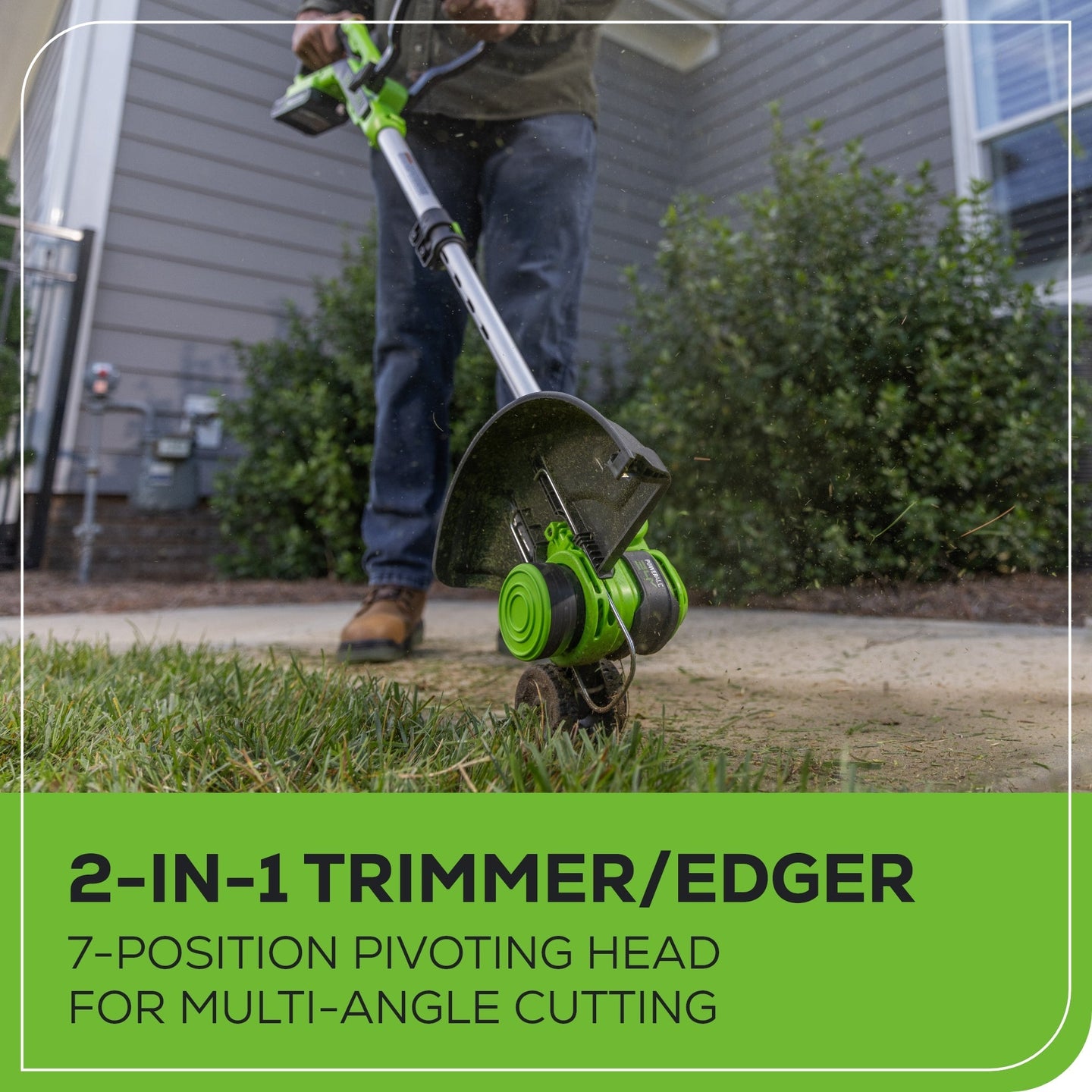 24V 12" Cordless Battery String Trimmer and 320 CFM Blower Combo Kit: 2.0 Ah Battery and Charger greenworkstools