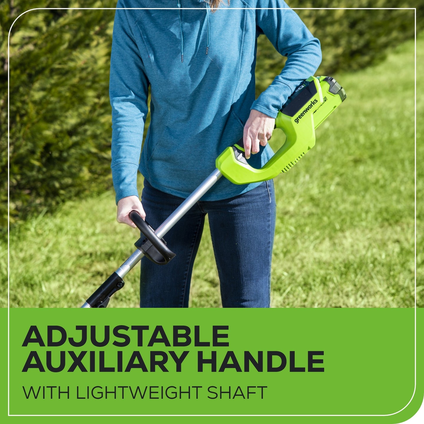 40V 15" Cordless Battery String Trimmer/Blower Combo Kit: 2.5 Ah Battery and Charger greenworkstools