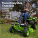 60V 30" CrossoverT Riding Lawn Tractor 3PC Combo Kit, Two 8.0 Ah Batteries, Two 4.0 Ah Batteries, One 2.5 Ah Battery and Two Chargers Greenworks
