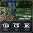 60V 16" Cordless Battery String Trimmer + 750CFM Blower w/2.5Ah Battery and 3A Charger Greenworks