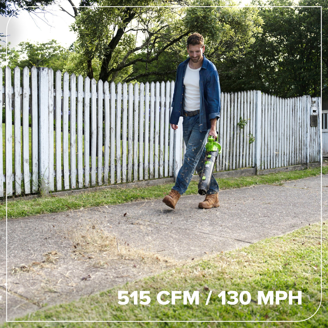 24V 515 CFM Cordless Battery Brushless Blower (Tool Only) greenworkstools