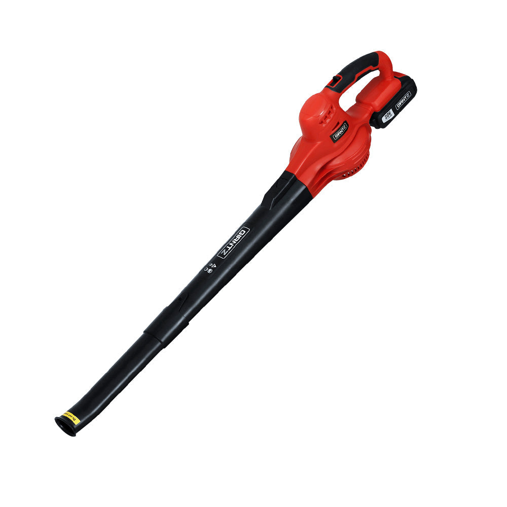 Giantz 20V Cordless Leaf Blower Garden Lithium Battery Electric Nozzles 2-Speed Platinum Deals
