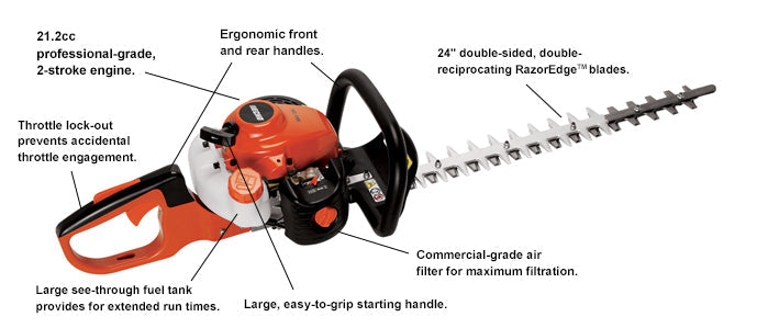 ECHO HC-155 21.2 cc Hedge Trimmer 24" Blades ECHO Equipment