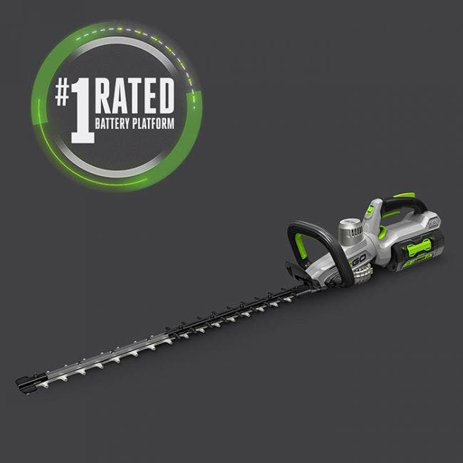 EGO Power+ HT2501 25" Cordless Electric Double Sided Hedge Trimmer with Rotating Handle with 2.5Ah Battery and Charger EGO Power+