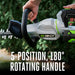 EGO Power+ HT2601 26" Hedge Trimmer with Carbon Fiber Rail, 2.5Ah Battery and Charger EGO Power+