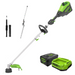 60V 16" Cordless Battery String Trimmer (Attachment Capable) and 16" Hedge Trimmer Attachment Combo Kit: 4.0 Ah Battery and Charger greenworkstools