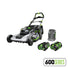 EGO Power+ LM2123SP-2 21” Self-Propelled Mower with Touch Drive™ with 4.0Ah + 6.0Ah Batteries and 550W Rapid Charger EGO Power+