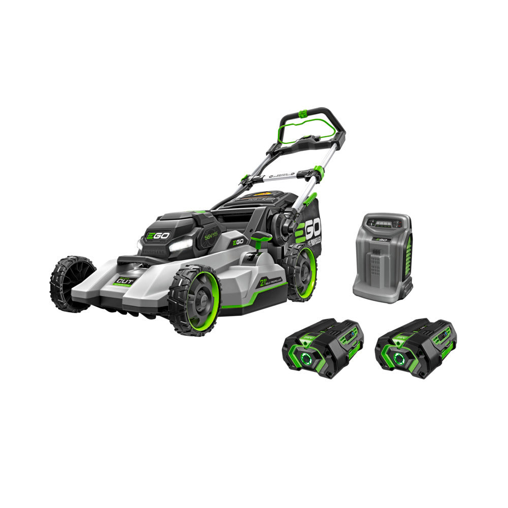 EGO Power+ LM2132SP-2 21" Select Cut™ Mower with Touch Drive™ Self Propelled Technology with 2 x 4.0Ah Batteries and 550W Rapid Charger EGO Power+
