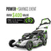 EGO Power+ LM2135SP Select Cut (Dual Blade) Self Propelled Lawn Mower with 7.5AH Battery and Charger EGO Power+