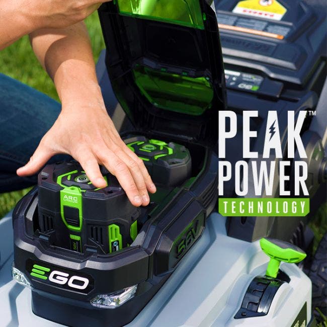 EGO Power+ LM2142SP 21" 56-Volt Lithium-Ion Cordless Electric Dual-Port Walk Behind Self Propelled Lawn Mower with (2) 5.0 Ah Batteries & Charger Included EGO Power+