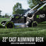 EGO Power+ LM2206SP 22" Aluminum Deck Select Cut™ Self-Propelled Lawn Mower with 10.0Ah Battery and 700W Turbo Charger EGO Power+