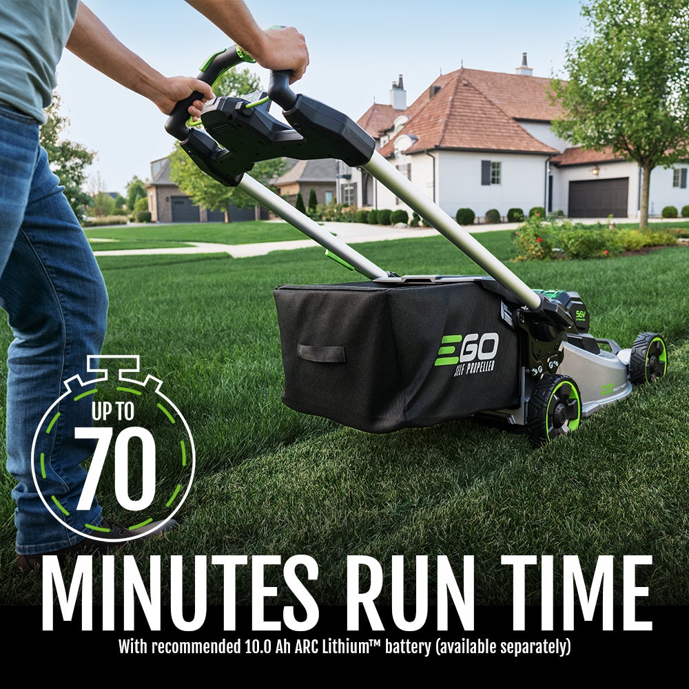 EGO Power+ LM2206SP 22" Aluminum Deck Select Cut™ Self-Propelled Lawn Mower with 10.0Ah Battery and 700W Turbo Charger EGO Power+