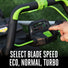 EGO Power+ LM2206SP 22" Aluminum Deck Select Cut™ Self-Propelled Lawn Mower with 10.0Ah Battery and 700W Turbo Charger EGO Power+