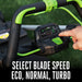EGO Power+ LM2206SP 22" Aluminum Deck Select Cut™ Self-Propelled Lawn Mower with 10.0Ah Battery and 700W Turbo Charger EGO Power+