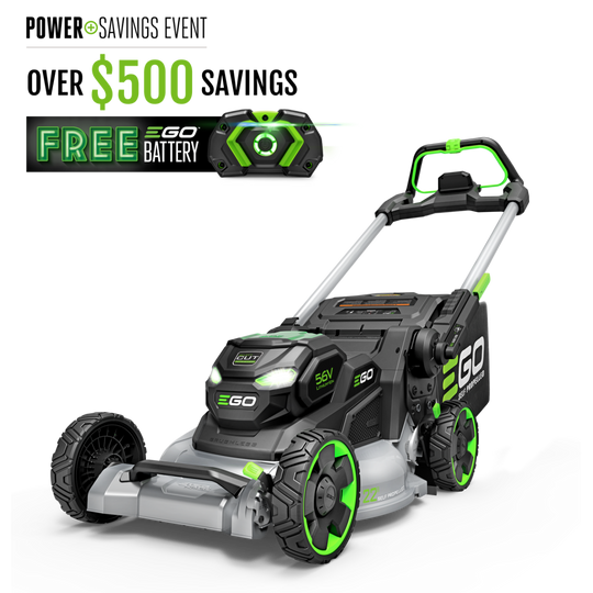EGO Power+ LM2206SP 22" Aluminum Deck Select Cut™ Self-Propelled Lawn Mower with 10.0Ah Battery and 700W Turbo Charger EGO Power+