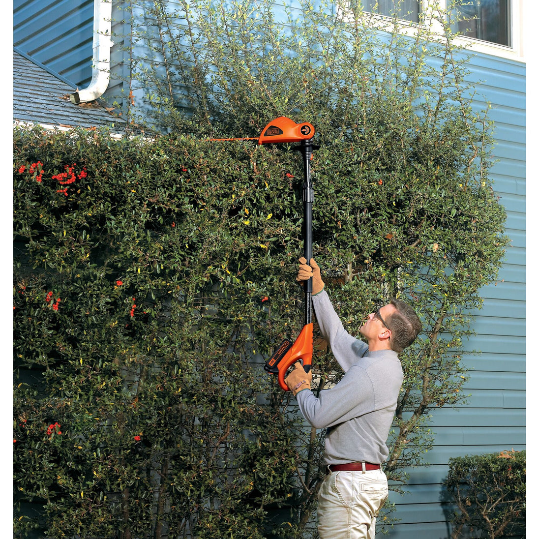 20V MAX* POWERCONNECT™ Cordless 18 Inch Pole Hedge Trimmer, Battery and Charger Included BLACK+DECKER