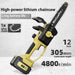 M11 mini lithium chainsaw detail view – compact cordless one-hand pruning garden saw lightweight for farm and ranch-minisawpro