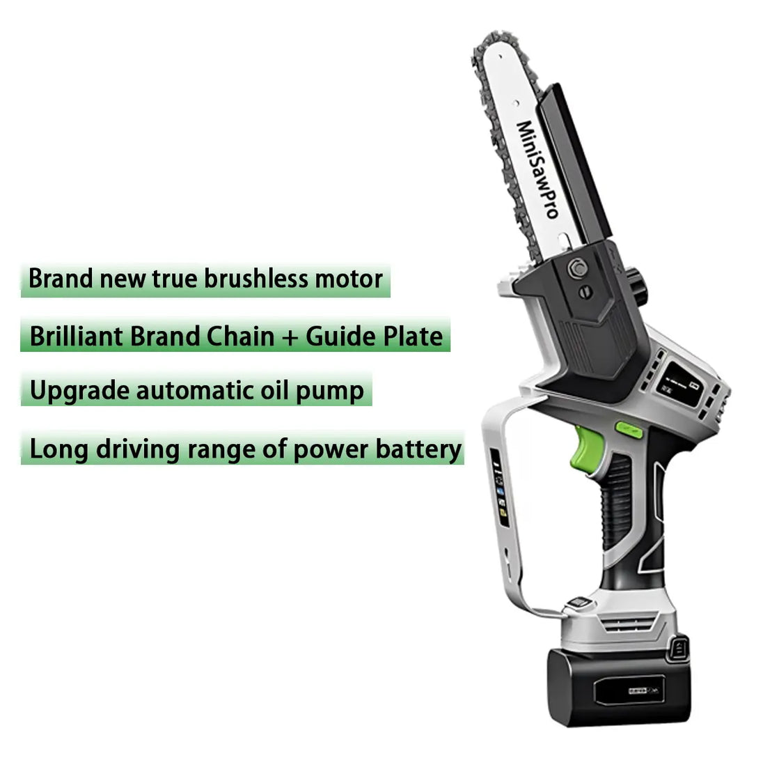 M7 mini chainsaw with extension rod pole saw high branch cutting up to 4 meters