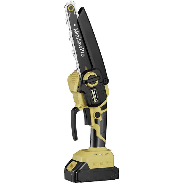 M9 mini lithium chainsaw – compact cordless one-hand pruning saw for garden tree branch cutting