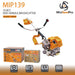 MIP139 gas grass trimmer detail view – 35.8cc 4-stroke engine portable lawn mower for backyard maintenance-minisawpro