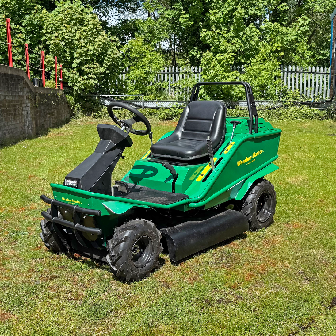Meadow Master Compact Rough Cut Ride On Mower Honda GX630 Crytec