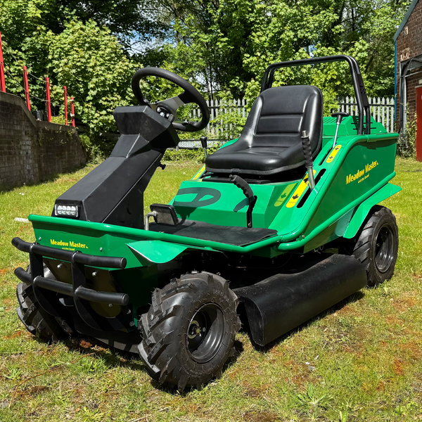 Meadow Master Compact Rough Cut Ride On Mower Honda GX630 Crytec