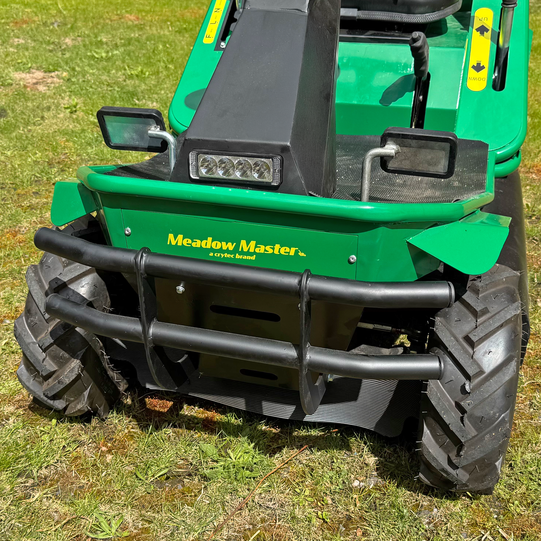 Meadow Master Compact Rough Cut Ride On Mower Honda GX630 Crytec
