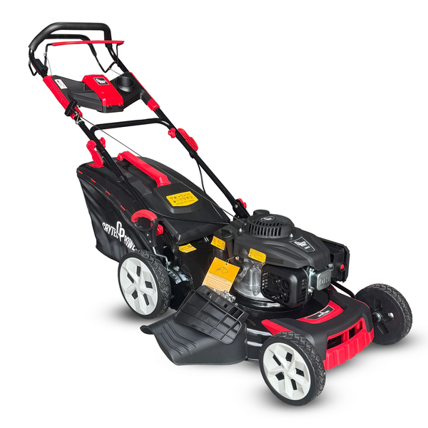 Crytec Petrol Lawn Mower | Self Propelled | 21 inch Cutting Width | 196cc | 60L Collection Bag | CR21LW Crytec