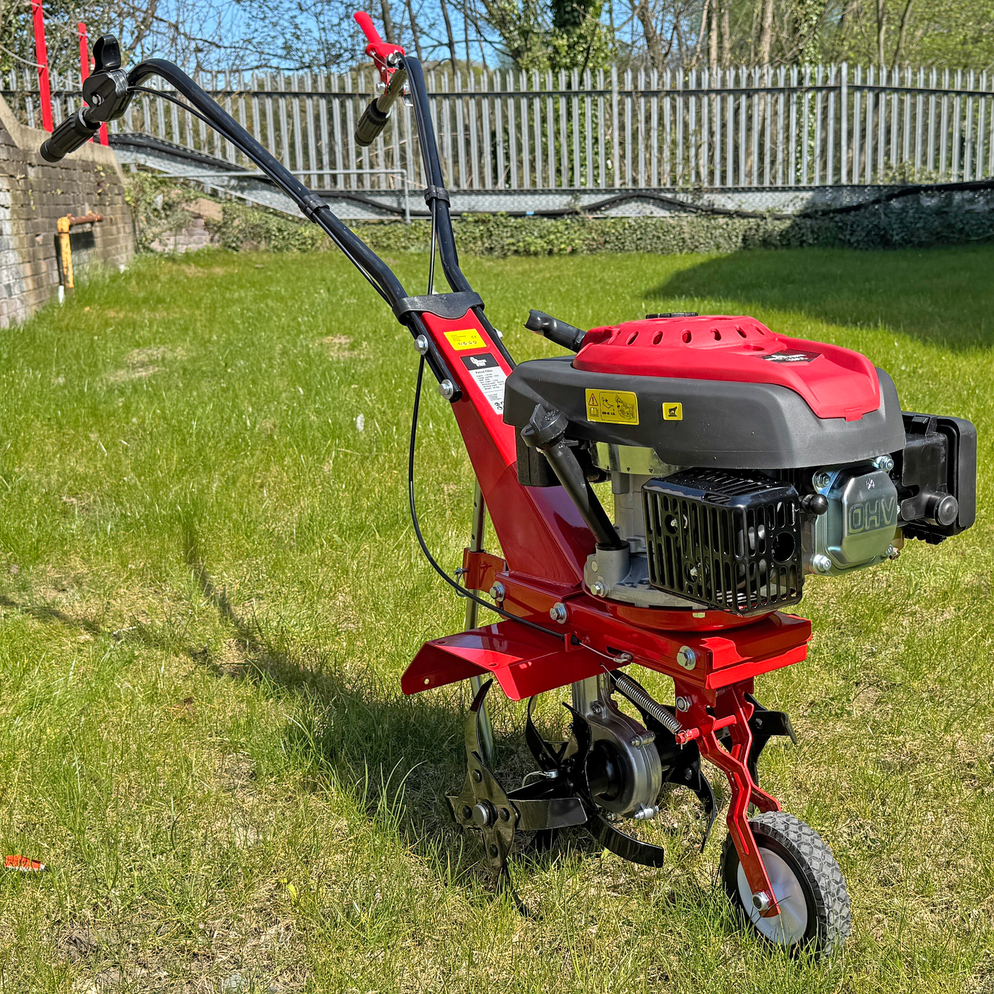 Crytec 139cc Petrol Tiller 3.1HP 139cc 4 Blade 360mm Garden Cultivator Rotovator Crytec