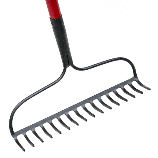 Russo 16-Tine Bow Rake w/ 60 In. Fiberglass Handle Russo