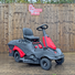 Crytec 26 inch Ride On Petrol Lawn Mower 224cc Mulcher Crytec