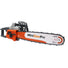	MiniSawPro S580E corded electric chainsaw in use – 16-inch bar 58V brushless motor corded saw for backyard tree cutting