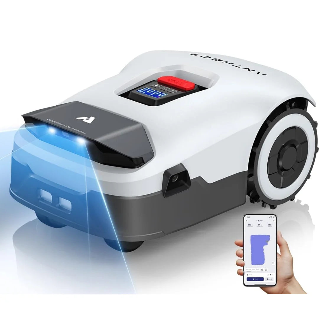 ANTHBOT Genie 3000 AI Wireless Robotic Lawnmower, Max. 3600m², Full Band RTK+4-Eye Vision Lawn Mower Robot, APP Control GameLoopX
