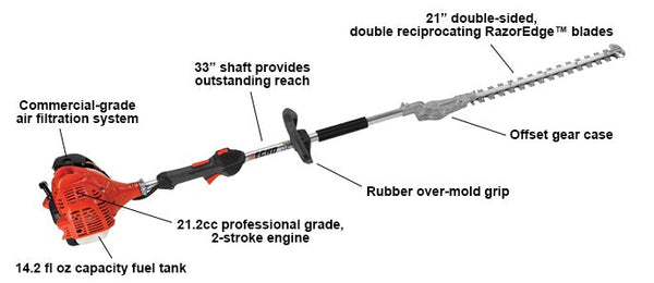 ECHO SHC-225 21.2 cc Hedge Trimmer w/ 33" Shaft ECHO Equipment