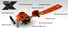 ECHO HCS-2810 28" 21.2cc X Series Single-Sided Hedge Trimmer ECHO Equipment