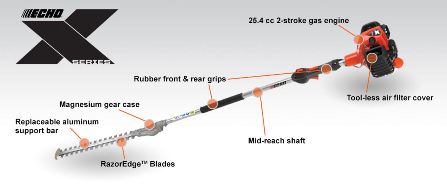 ECHO SHC-2620S 25.4 cc X Series Hedge Trimmer w/ 42" Shaft ECHO Equipment