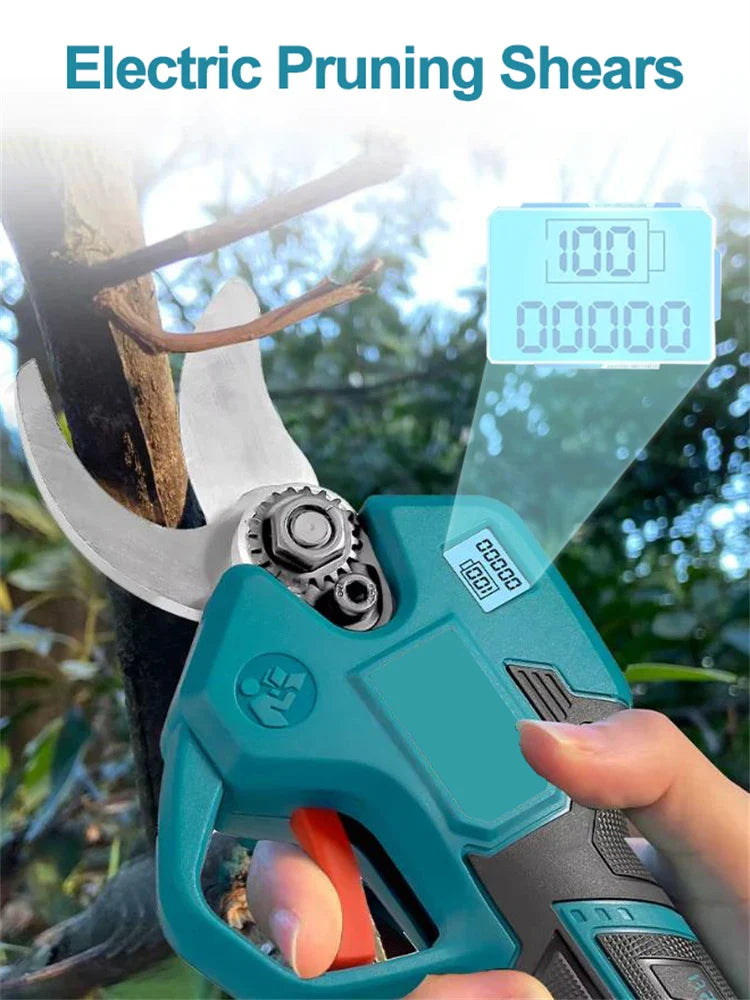 Cordless Electric Pruning Shears Head (With Display) – Replacement Spare Part (No Battery / No Packaging) -- DIY Essentials