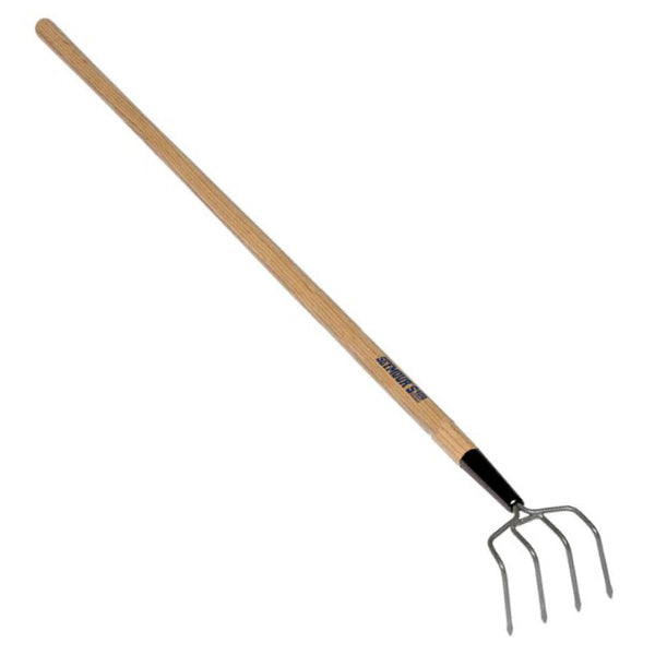 Seymour 42224 Garden Cultivator, Welded 4 Tine Head, 54" Hardwood Handle Seymour