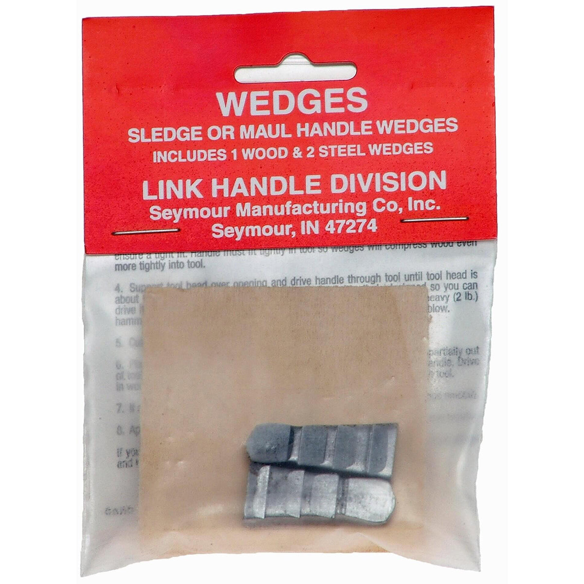 Seymour 64133 Sledge & Maul Wedges - 1 Wood 2 Steel Seymour