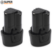 12V Li-Ion SuperRatchet Battery - Two Pack SuperBrand Tools
