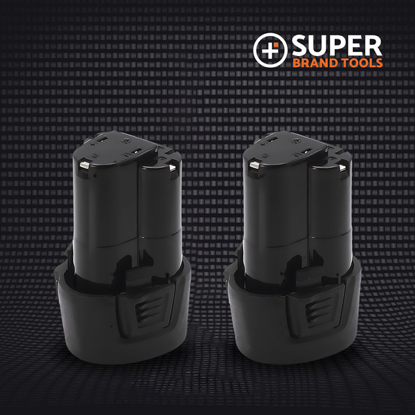 12V Li-Ion SuperRatchet Battery - Two Pack SuperBrand Tools