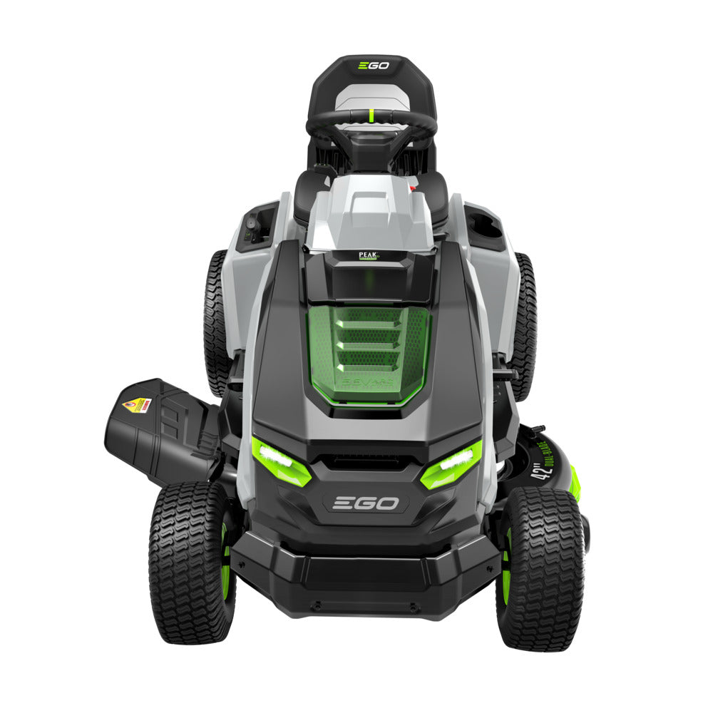 EGO Power+ TR4204 42" T6 Lawn Tractor Riding Lawn Mower with 6 x 6.0Ah Batteries, Turbo Charger, and Charging Adapter EGO Power+