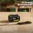 48V (24V x 2) 730 CFM Cordless Battery Dual-Port Backpack Blower: (2) 8.0 Ah Battery, 100W Charger and (2) 3-Ft Cables greenworkstools