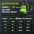 48V (24V x 2) 730 CFM Cordless Battery Dual-Port Backpack Blower: (2) 8.0 Ah Battery, 100W Charger and (2) 3-Ft Cables greenworkstools