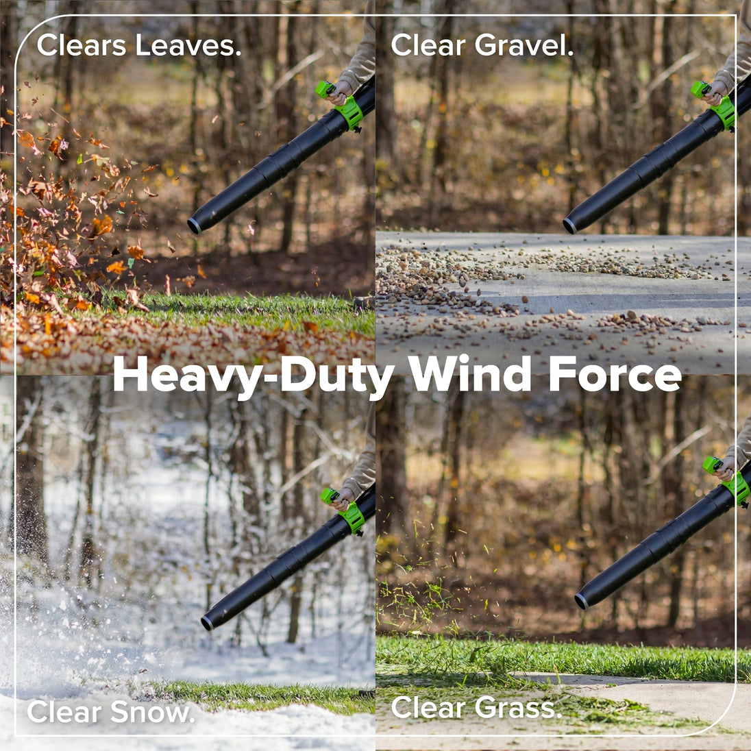 48V (24V x 2) 730 CFM Cordless Battery Dual-Port Backpack Blower: (2) 8.0 Ah Battery, 100W Charger and (2) 3-Ft Cables greenworkstools
