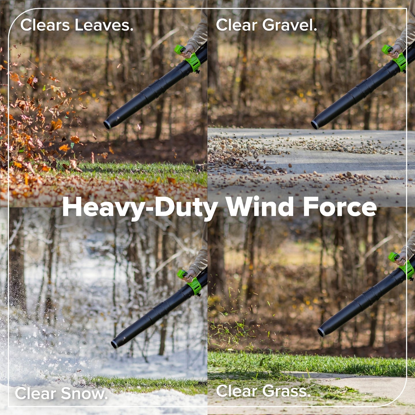 48V (24V x 2) 730 CFM Cordless Battery Dual-Port Backpack Blower: (2) 8.0 Ah Battery, 100W Charger and (2) 3-Ft Cables greenworkstools